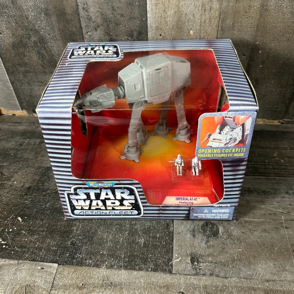 Vintage Micro Machines Star Wars Action Fleet Imperial AT-AT 1995 Galoob - New